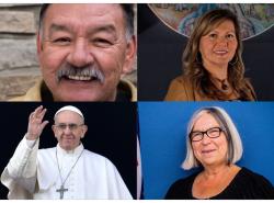 Pope Francis and photos of Indigenous leaders