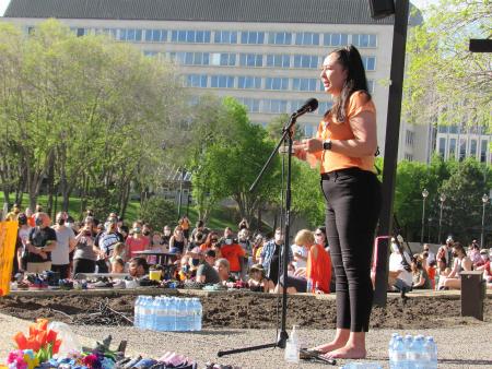 Anita Cardinal-Stewart, president of the Indigenous Law Students' Association